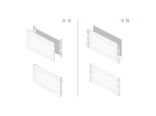 7 Inch Monitor Metal (4:3)