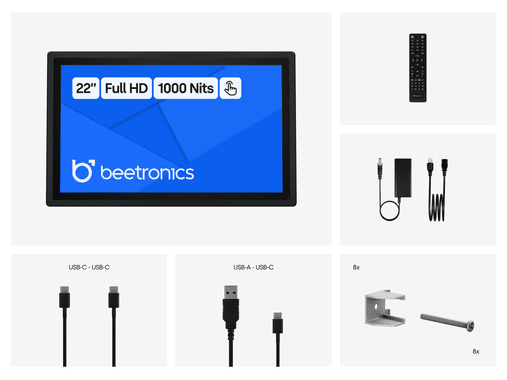 22 Inch Touchscreen Metal (High-Brightness)