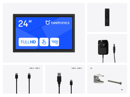 24 Inch Touchscreen Metal (High-Brightness)